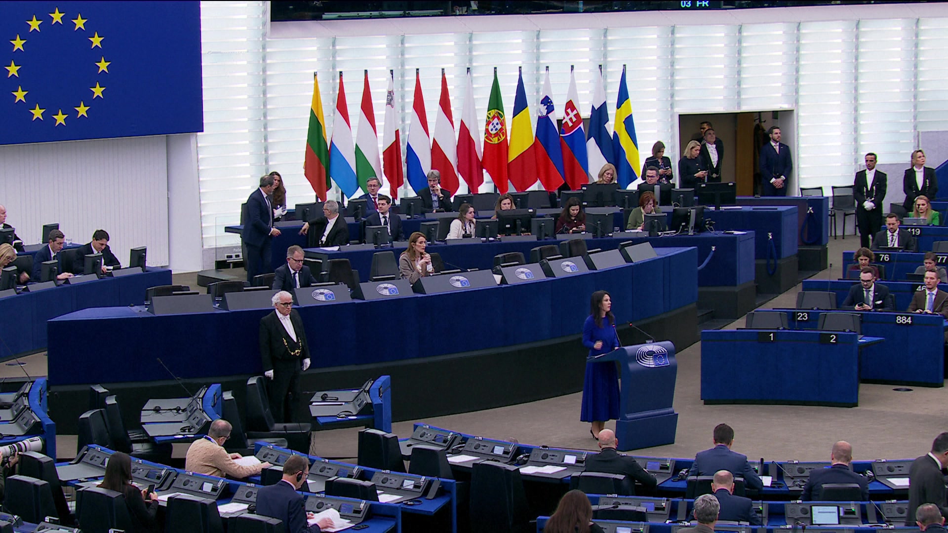 Formal sitting with Annalena BAERBOCK, President of the UN General Assembly: meeting with Roberta METSOLA, EP President and extracts from the address to the plenary